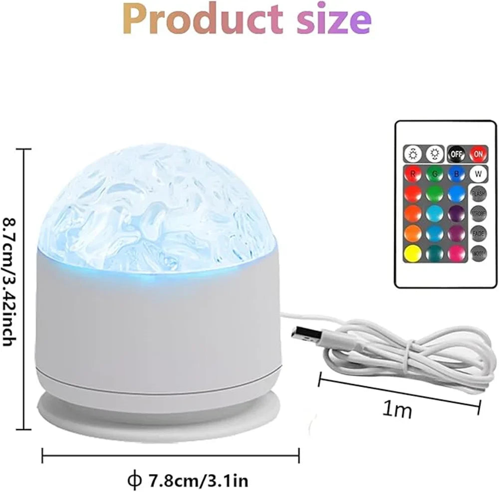 Aurora Projector LumoSky | 16 Colors Northern Lights | USB & Remote Control | Relaxing Night Lamp