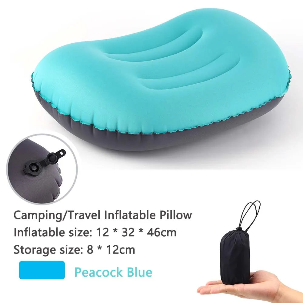 AirNest Inflatable Outdoor Pillow | Compressible & Foldable | Neck Support for Camping, Hiking & Travel