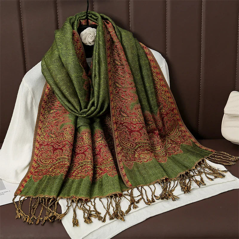 Élégancea | Women's Scarf | Cashmere Feel | 70 × 190 cm | Luxury Print & Warm