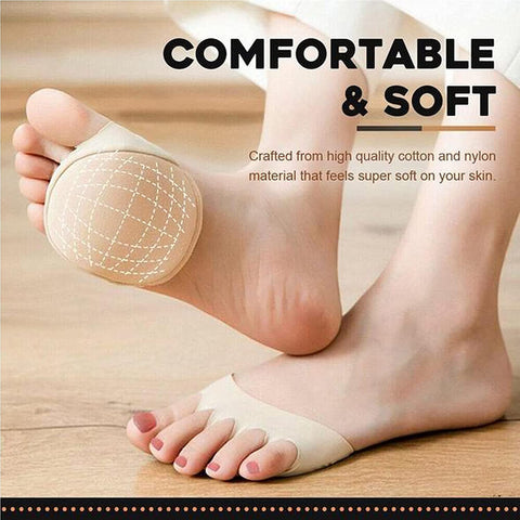 1+1 FREE | FlexaToes Toe Socks | Pain-Relieving & Pressure-Reducing | 5-Toe Design for Ball of Foot, Corns & Forefoot Pain