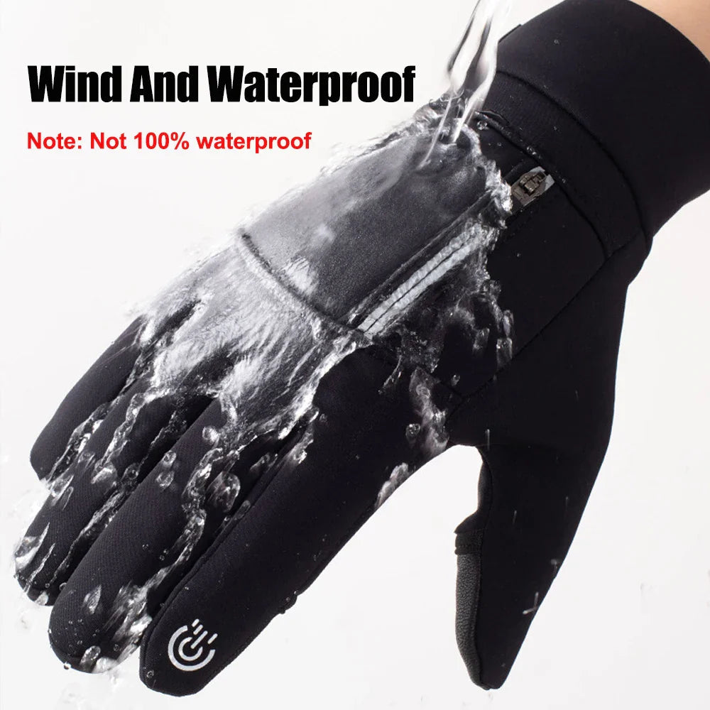 FrostGrip | Winter Gloves with Fold-Back Fingertips | Waterproof, Windproof & Touchscreen Compatible | M–XL