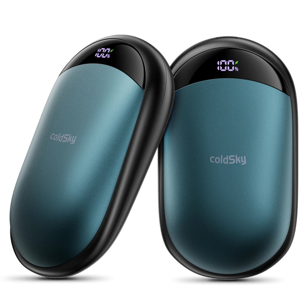 coldSky 2-in-1 Hand Warmers Rechargeable 2 Pack Magnetic Electric Hand Warmer with Digital Display, Portable Pocket Hand Warmer