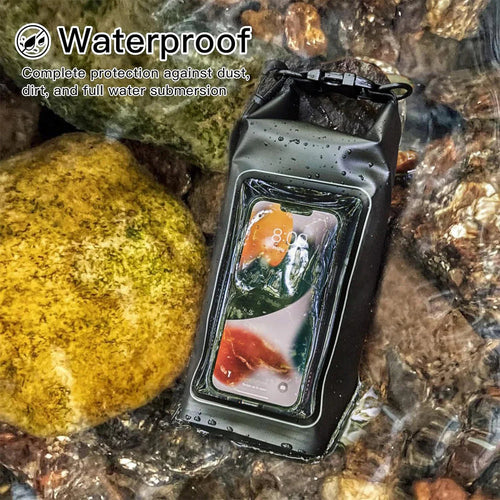AquaVault Waterproof Dry Bag 2L | With Touchscreen Window | Outdoor Bag for Kayaking, Trekking & Water Sports