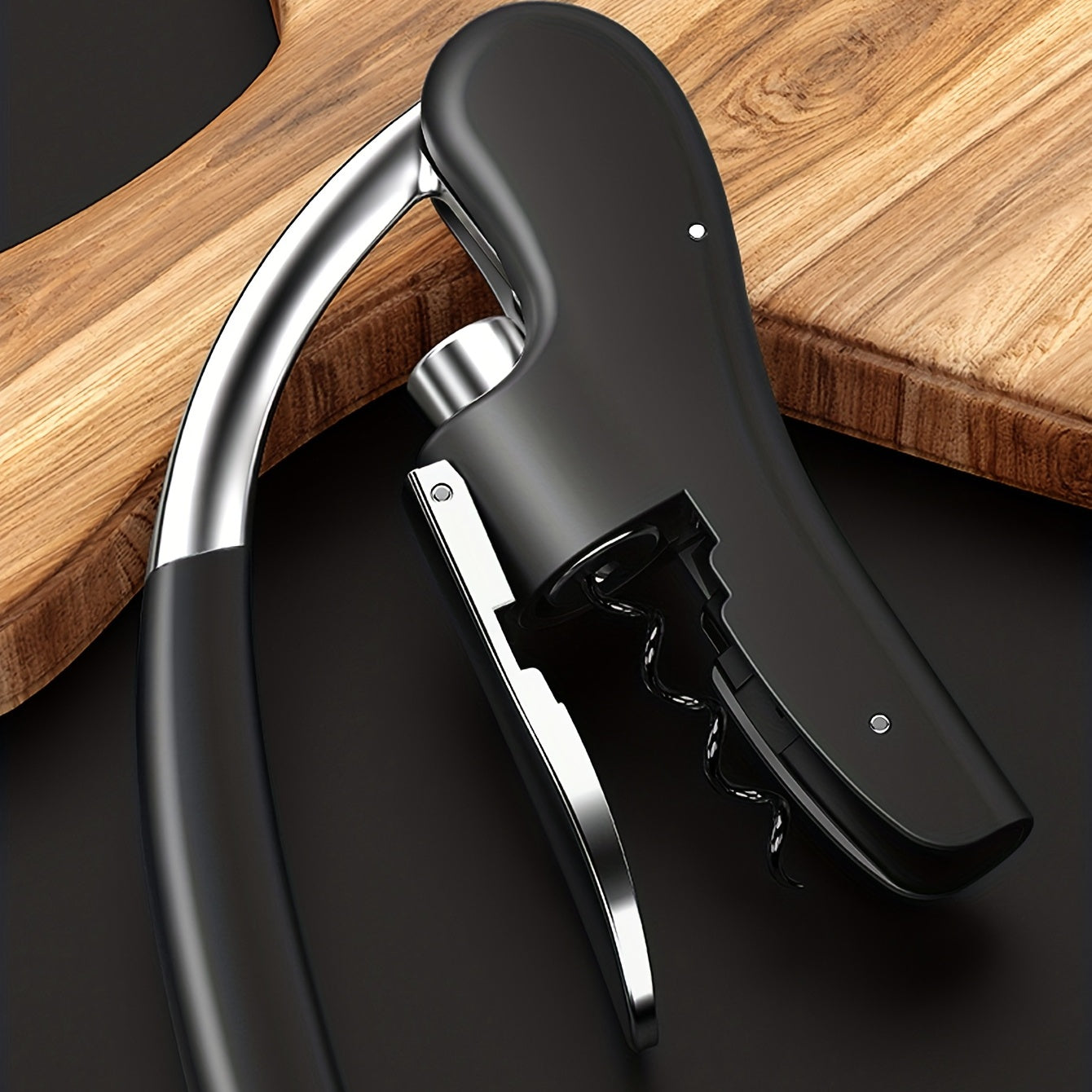 Vinorix | Hebelkorkenzieher | Ergonomischer Weinöffner | Metall-Kunststoff Design 14 cm