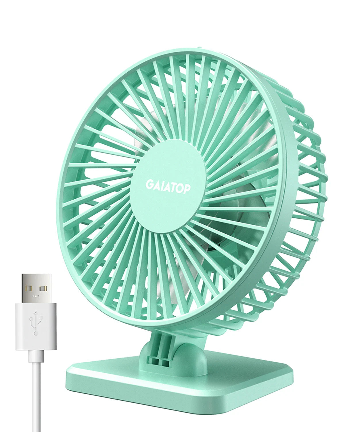 Brisano USB Desk Fan | 3 Speeds | Compact & Quiet | Ideal for Office, Car & Travel
