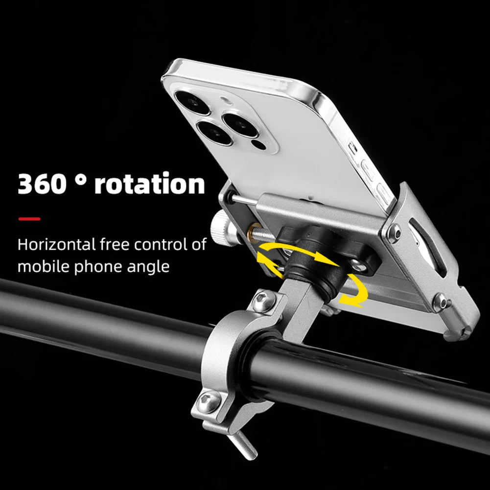 Bicycle Phone Mount RideGrip 360 Pro | 360° Rotatable | Aluminum Alloy | Shockproof & Secure | For Bicycle, Motorcycle & E-Scooter