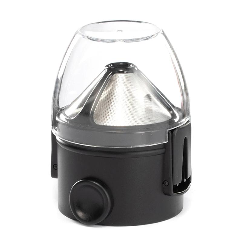 AromaFold | Kaffeefilter aus Edelstahl | Doppelschicht-Mikrofilter | Wiederverwendbar | Faltbarer Halter