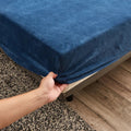 Fitted Sheet Velura | Stretch Velvet | Soft & Warming | Mattress Protector for Winter