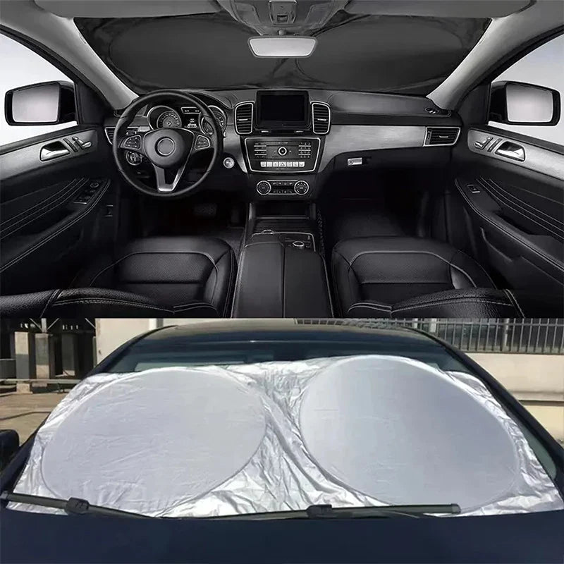 CoolGuard Car Sunshade | Foldable & Heat Resistant | Universal Fit | 150x70cm
