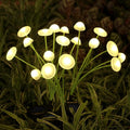 GlowPilz Solar Garden Light 6 LEDs | Jellyfish & Mushroom Design | For Garden, Terrace & Outdoor Areas