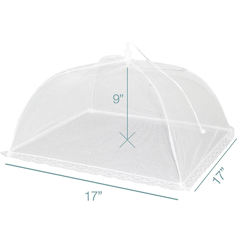 FrischNetz Foldable Food Cover | Reusable & Breathable | Insect Net for Outdoors & Kitchen | Lightweight & Space-Saving