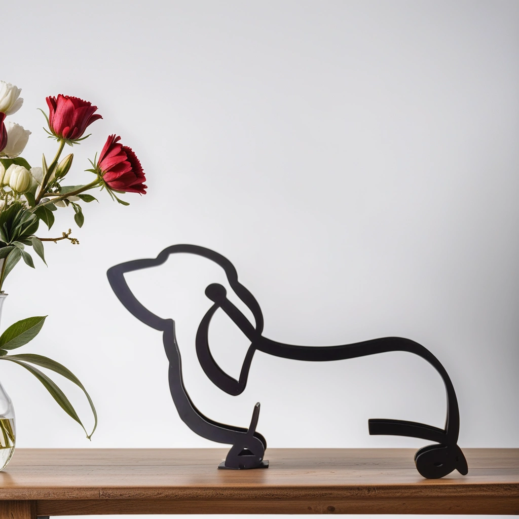 Artipaws Abstract Dog Sculpture | Modern Design | High-Quality Art Figurine | For Shelf & Table