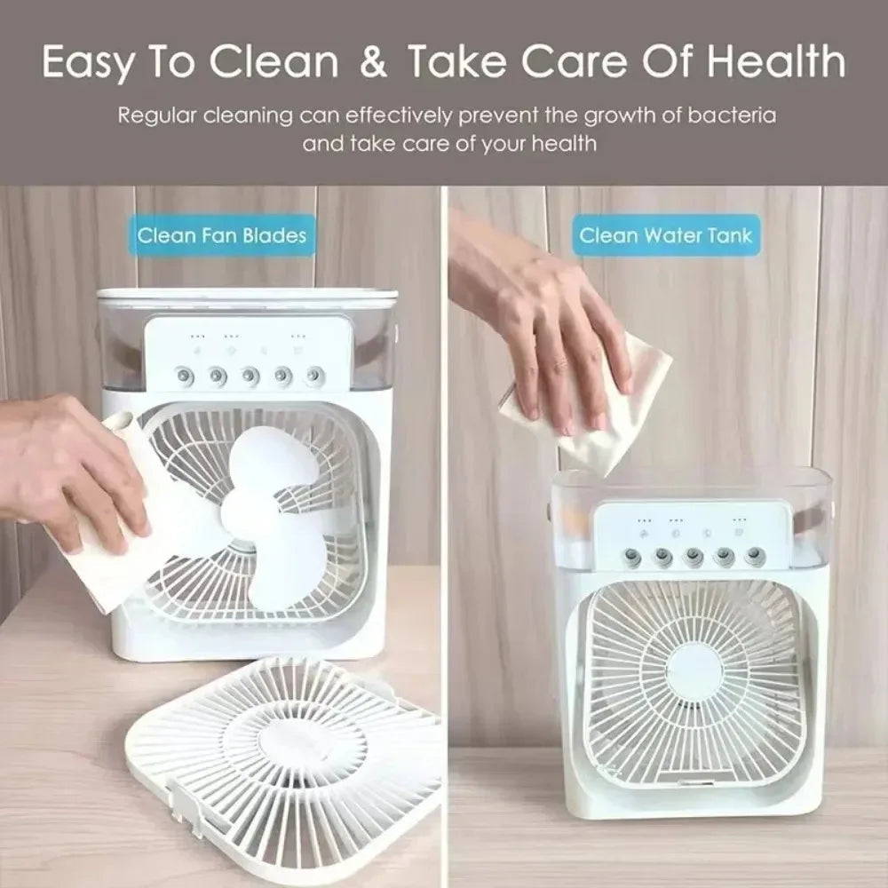 Air Cooler BrisaAir | 3-Speed Fan & Humidifier | With Timer & LED Light | 600ml Tank
