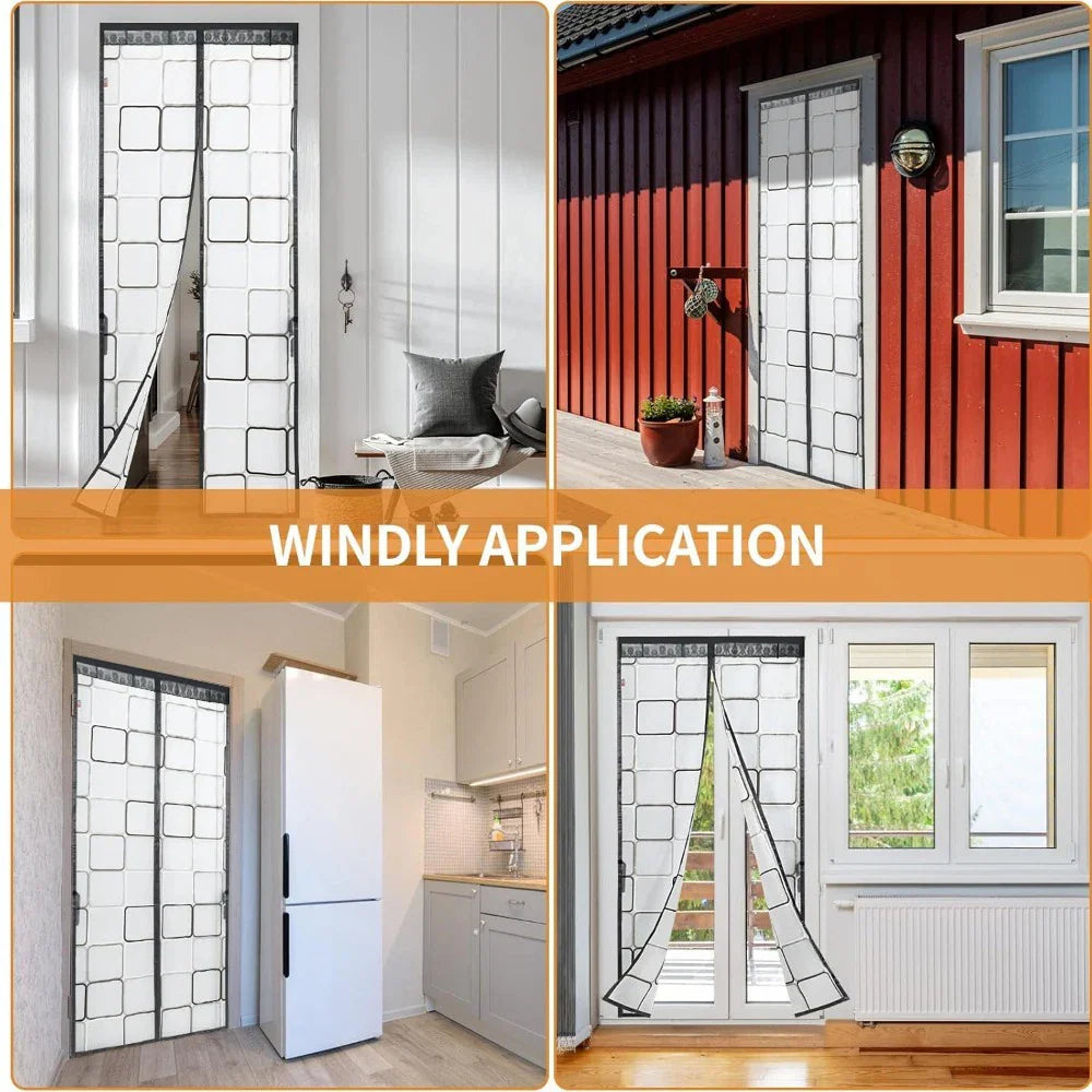 Climora | Thermal Door Curtain | Magnetic & Heat Insulating | Protection Against Cold & Drafts | Ideal for Winter & Climate Rooms