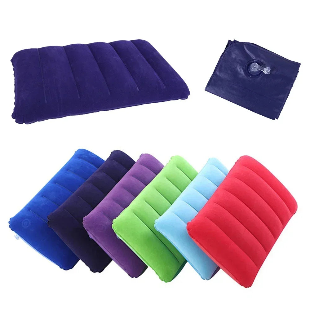 Inflatable Travel Pillow 47x30 cm | Foldable & Lightweight | AirNest Outdoor Air Cushion for Camping & Air Travel