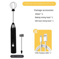 CREMIX Electric Milk Frother & Mixer | 3 Speeds | Double Stainless Steel Attachment | USB Charging