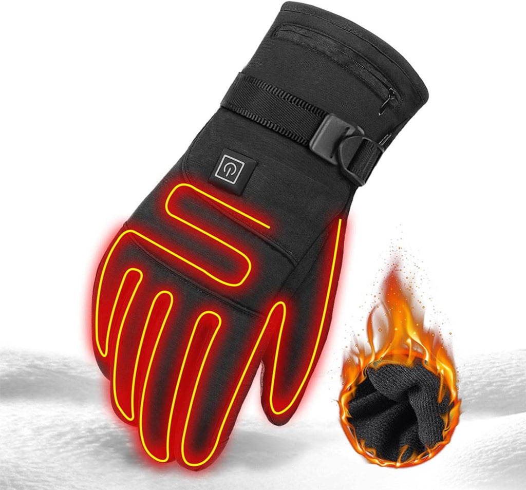 Heated Winter Gloves | Waterproof & Windproof | 3 Heat Settings | Touchscreen Compatible