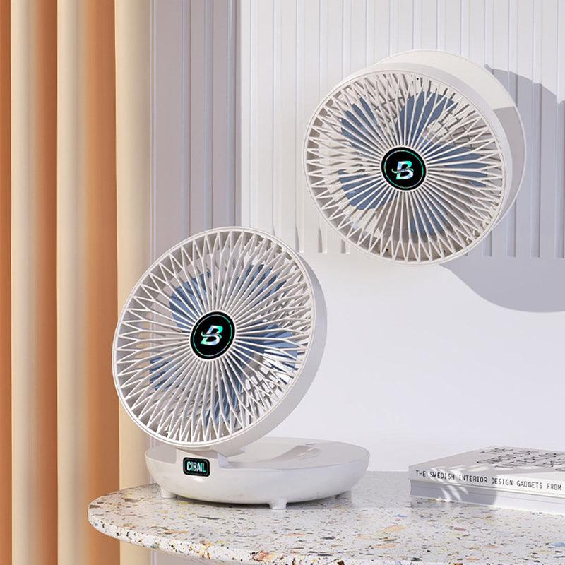 BriseFlex Foldable Table & Wall Fan | Cordless & Whisper Quiet | 3 Speeds | Rechargeable