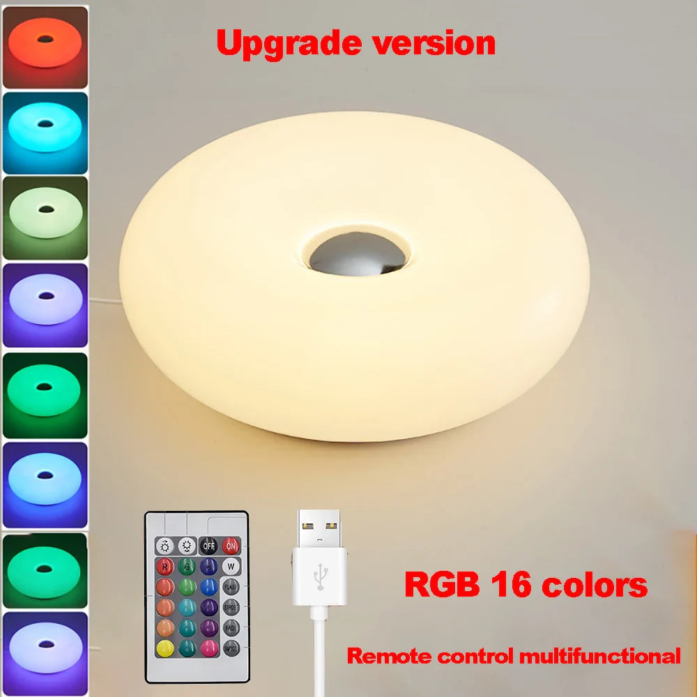 AURORA GLO LED Lamp | RGB16 & Stepless Dimmable | Touch & Remote Control | USB