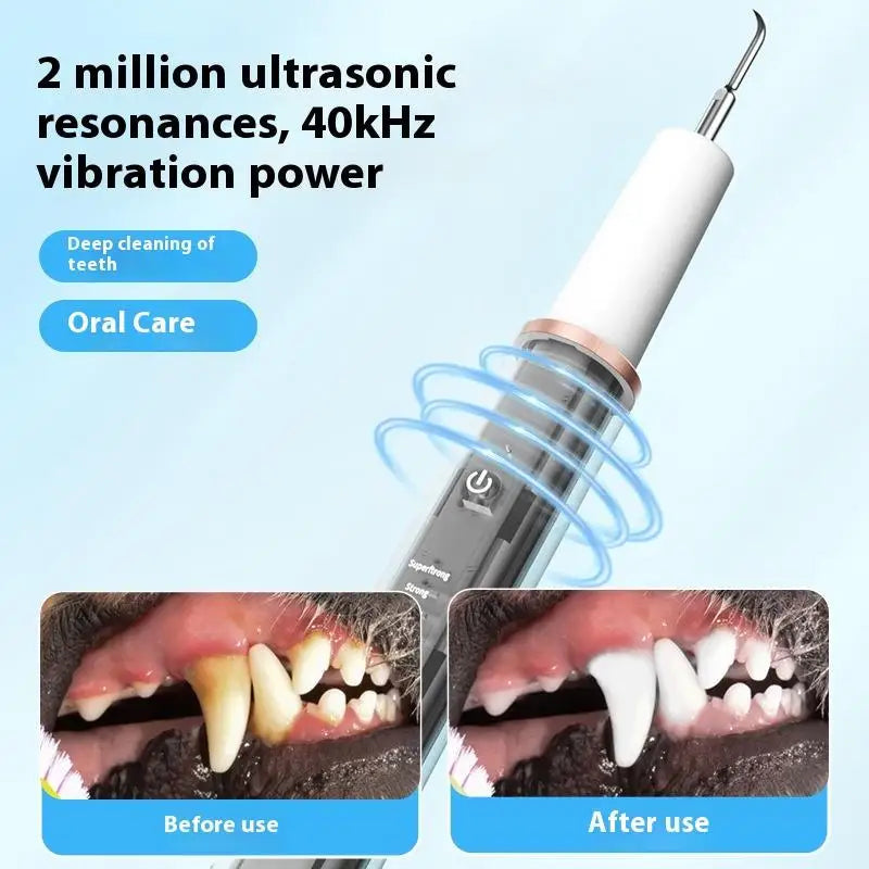 DentoraSonic | Ultrasonic Dental Care Device for Dogs & Cats | 5-Level Tartar Remover | USB Charging