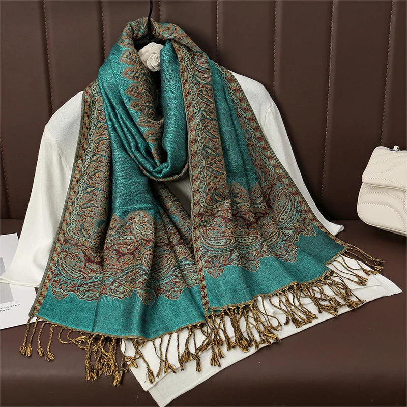 Élégancea | Women's Scarf | Cashmere Feel | 70 × 190 cm | Luxury Print & Warm