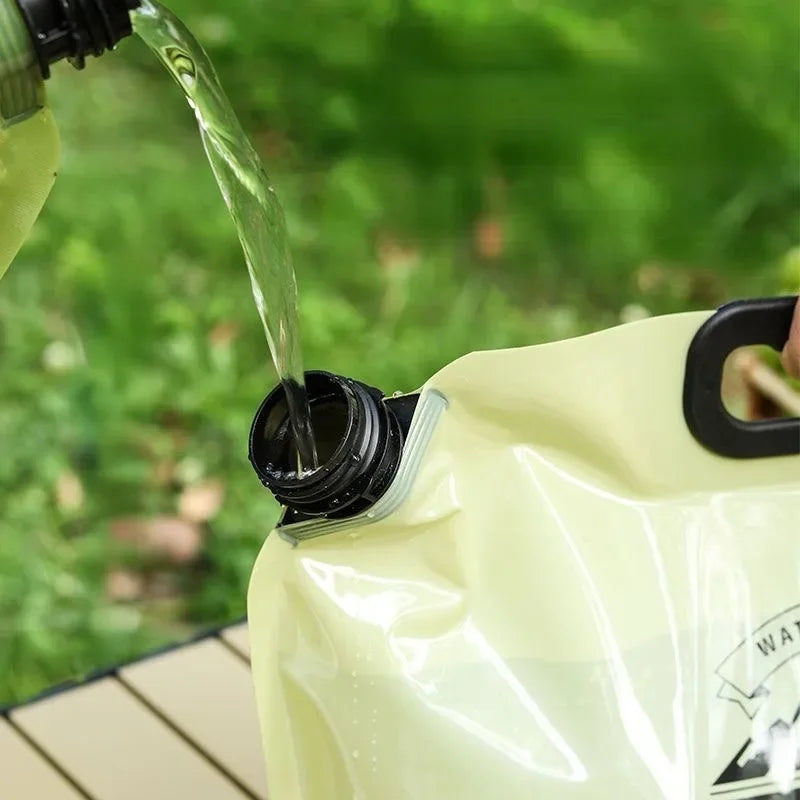 HydraPakx Foldable Water Carrying Bag 8 L | With Handle & Spout | For Camping, Hiking & Outdoor