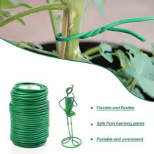 FlexiTie Garden | Plant Tie Wire with Rubber Coating | Cuttable & Reusable