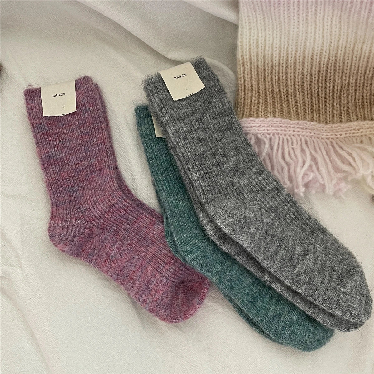 Cuddle Warmth | Women's Thermal Socks | 9% Wool & Cashmere | Extra Thick & Soft | Japanese Knit Style