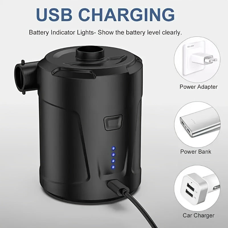 Electric Air Pump AirTrek Mini | USB Rechargeable & Cordless | Compact & Durable | For Air Mattresses & Outdoor Use