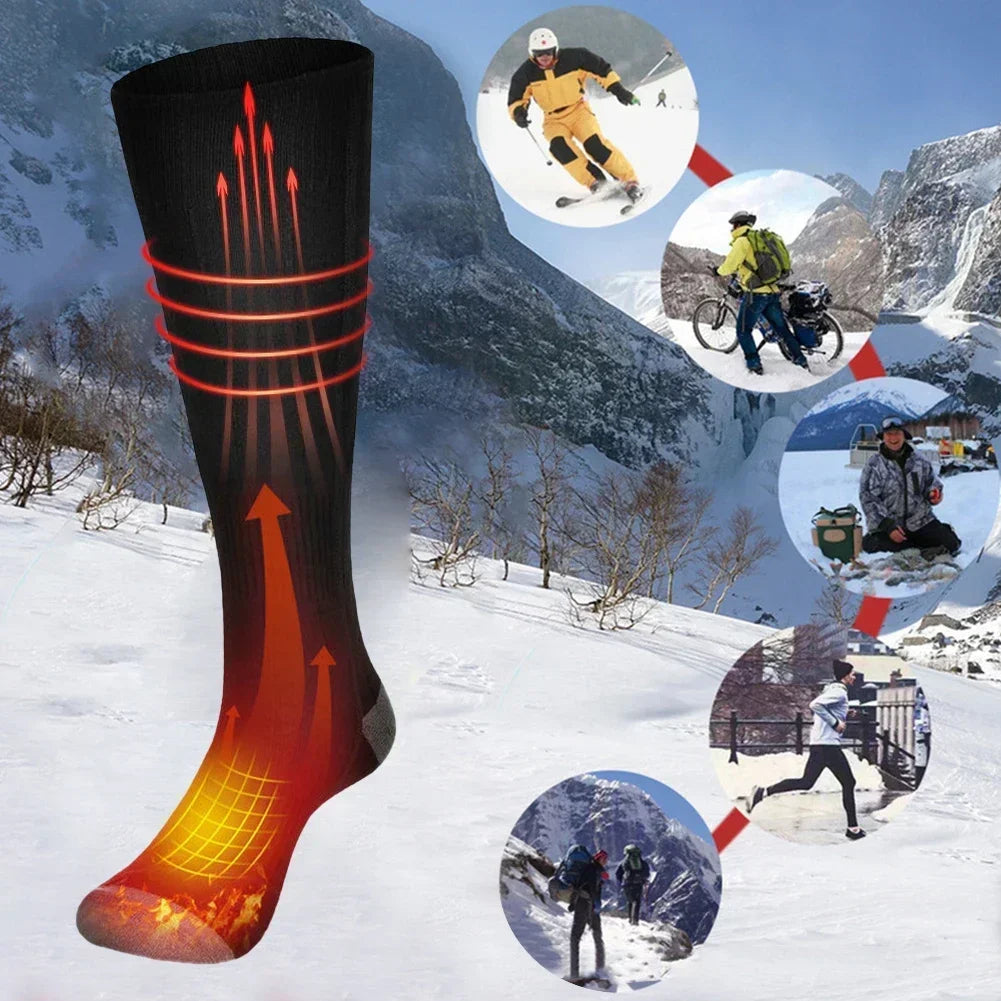 Heated Socks Thermavolt | 3 Heating Levels | With Power Bank | Winter Thermal Socks Unisex for Outdoor & Travel