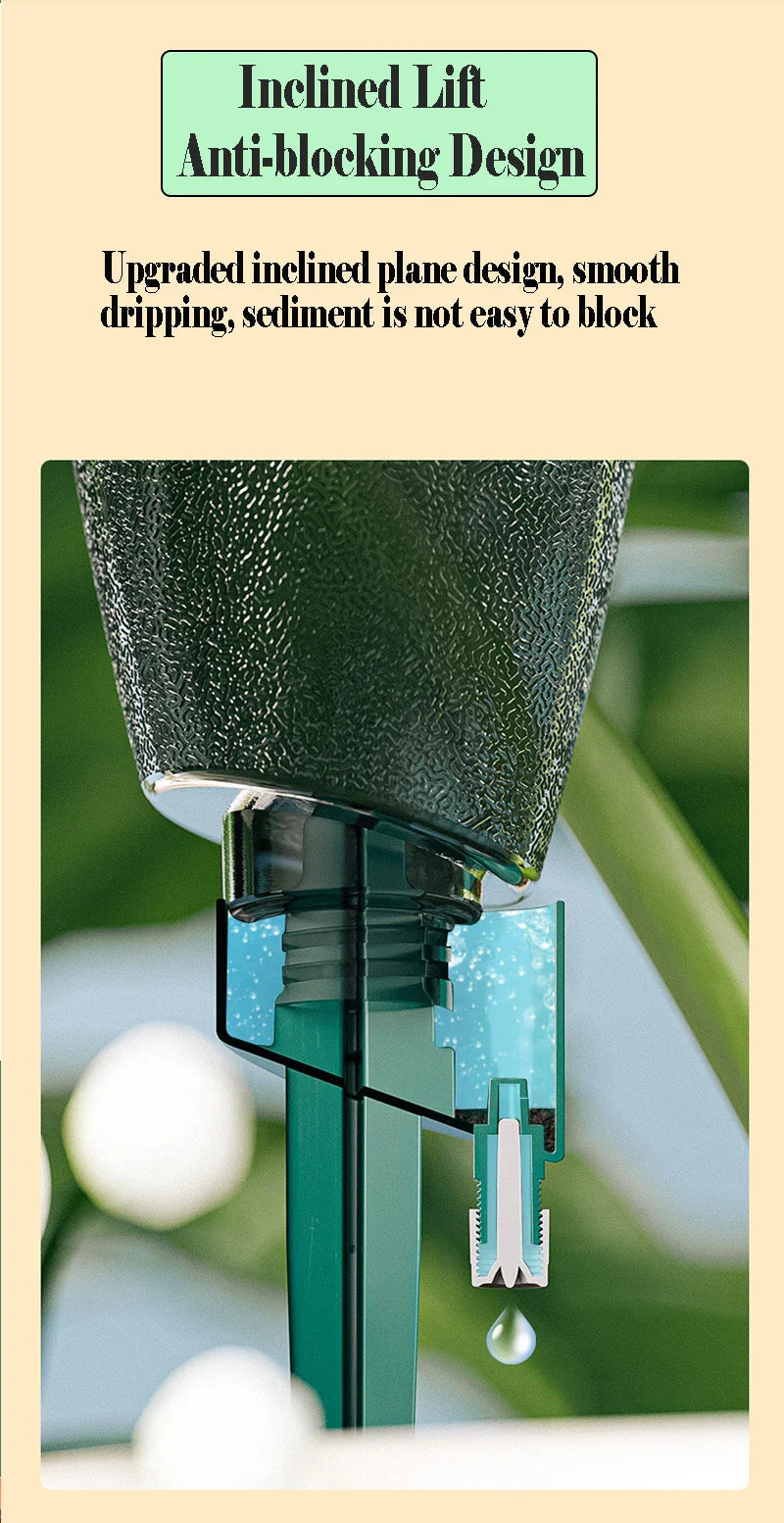 Automatic Watering Attachment | For PET Bottles | Drip Irrigation with Speed Control | Set of 2