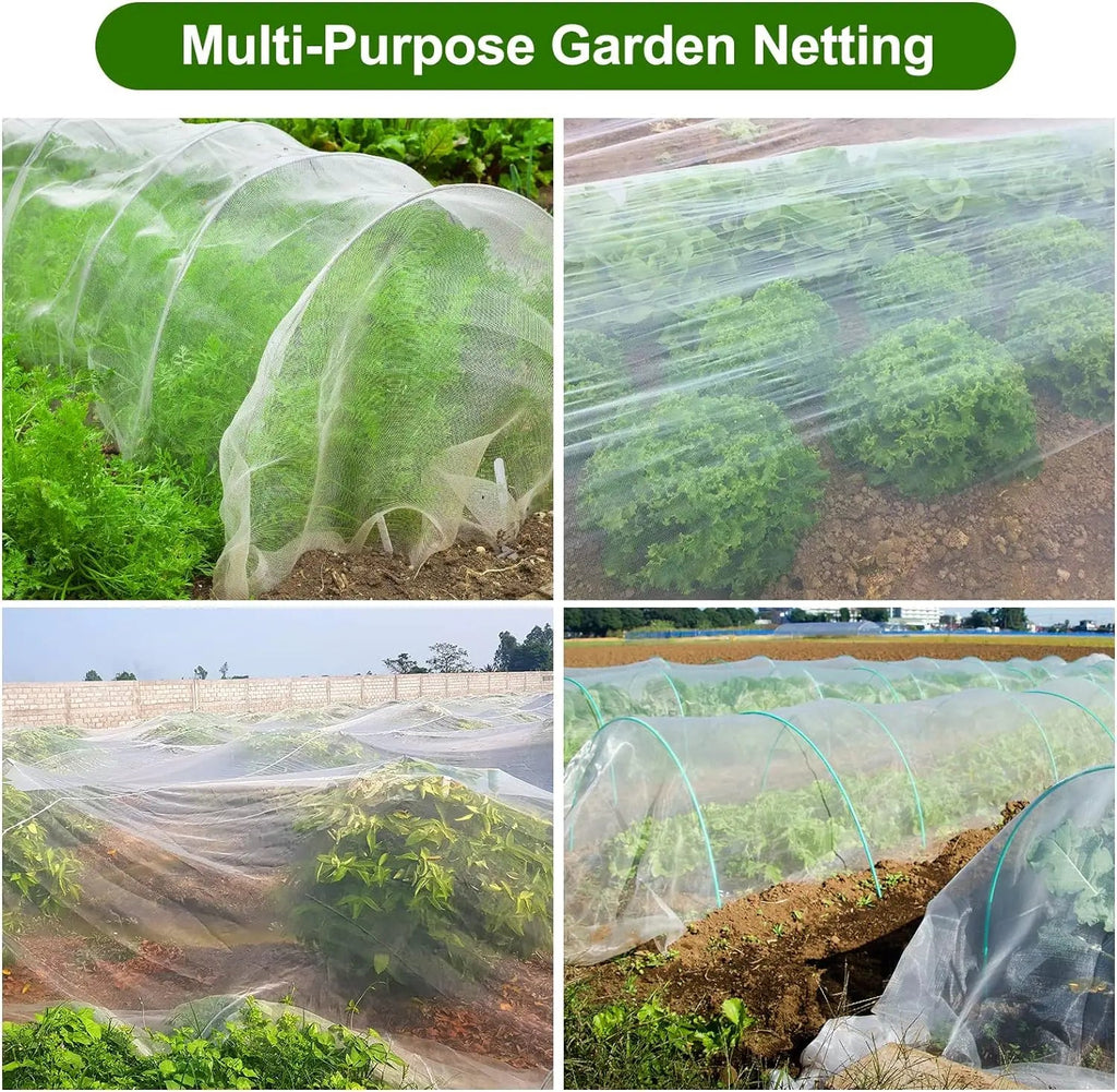 GARDIVIA Vegetable Protection Net | High-Density Insect Netting Made of Polyethylene | UV-Resistant & Breathable | For Raised Beds & Vegetable Cultivation