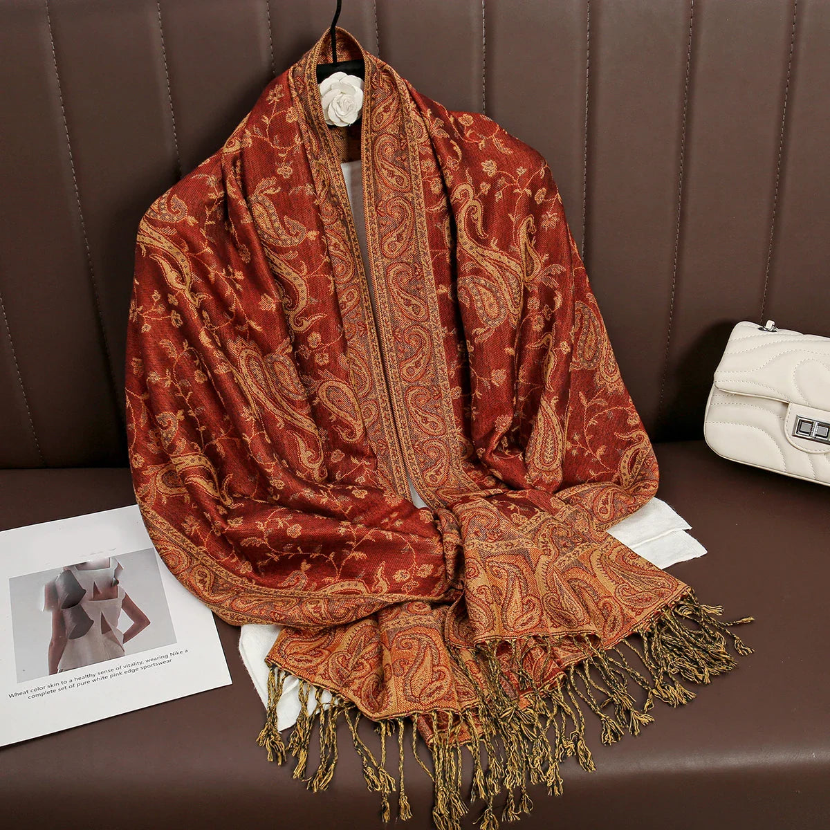 Élégancea | Women's Scarf | Cashmere Feel | 70 × 190 cm | Luxury Print & Warm