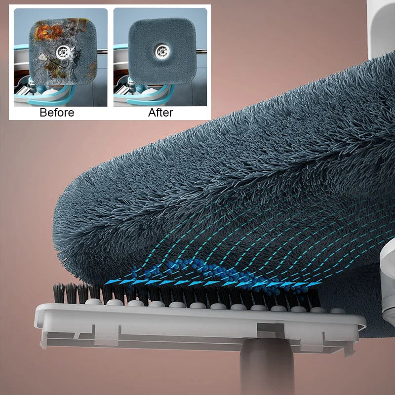 AquaPure Spin Mop | 360° Rotation Mop with Water Separation | Hands-Free Cleaning System | 2.5L Bucket