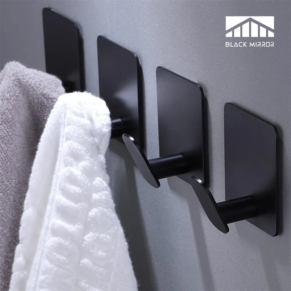 Hookivo Self-Adhesive Stainless Steel Wall Hooks | Heavy Duty | No Drilling | For Bathroom, Kitchen & Wardrobe