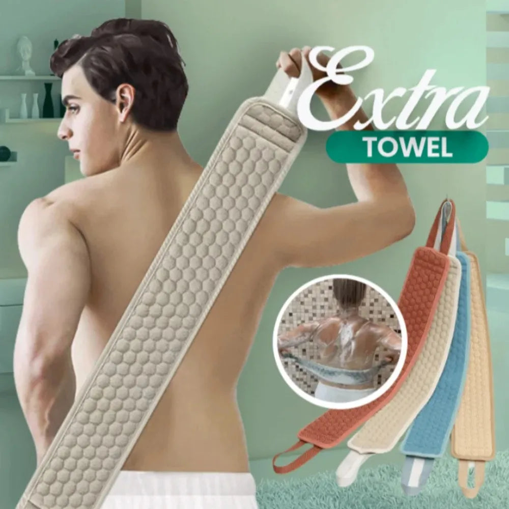 Back Scrub Belt | Shower & Bath Strap | Natural Fiber | Deep Cleansing & Massage