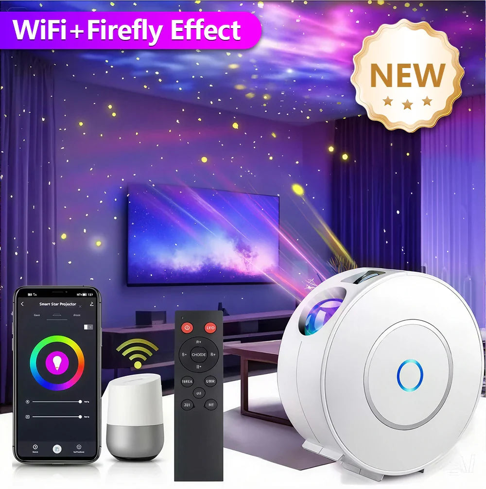 Galaxy Projector LumoSky Pro | Smart App & Voice Control | 16 Million Colors | Star & Nebula Projection