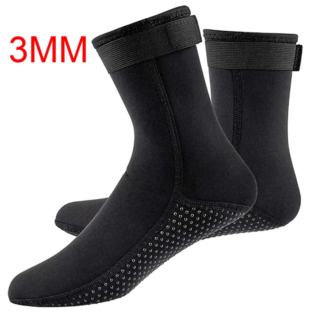 AquaShield Neoprene Socks | 0.3–0.5 cm Diving & Surf Socks | Non-Slip & Warming | For Snorkeling, Swimming & Water Sports