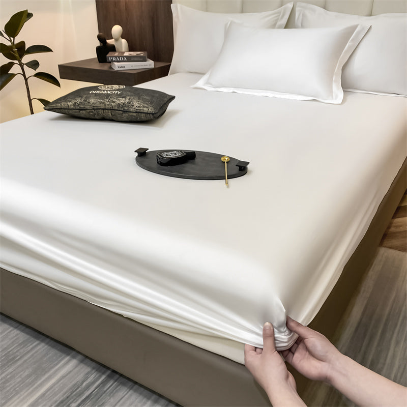 CottonLuxe Fitted Sheet | 100% Cotton | Breathable & Skin-Friendly | Perfect Fit with All-Around Elastic