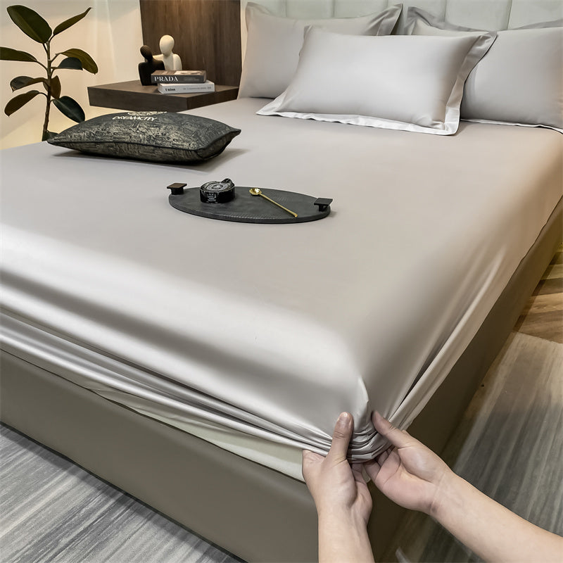 CottonLuxe Fitted Sheet | 100% Cotton | Breathable & Skin-Friendly | Perfect Fit with All-Around Elastic