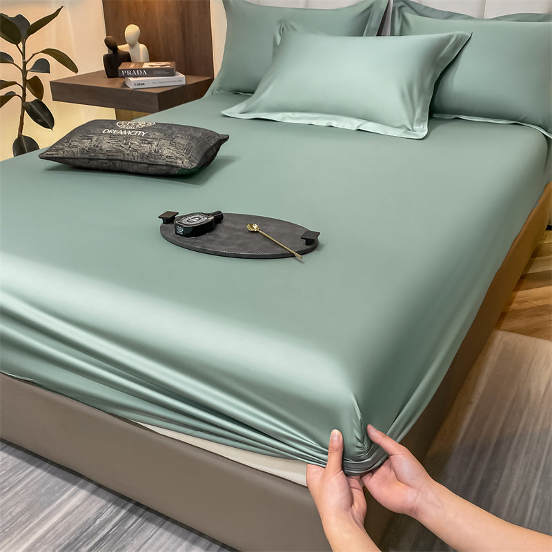 CottonLuxe Fitted Sheet | 100% Cotton | Breathable & Skin-Friendly | Perfect Fit with All-Around Elastic