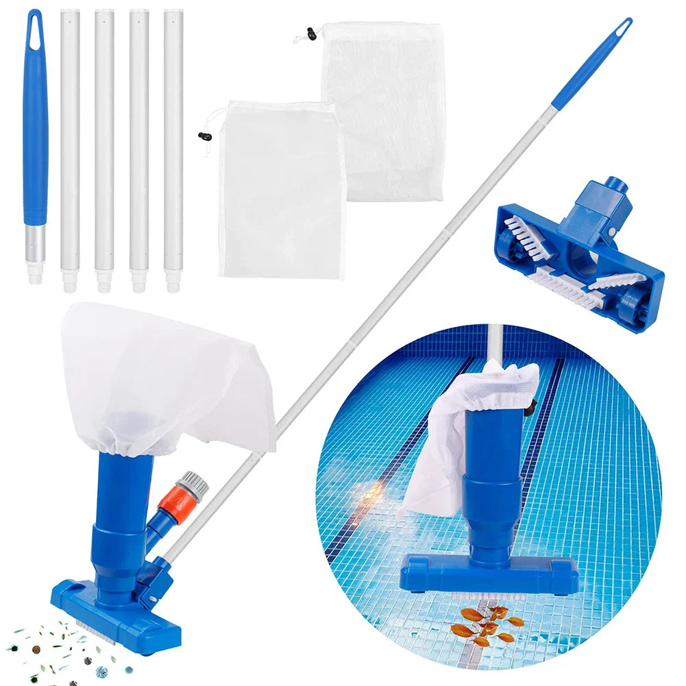 AquaRein Pool & Pond Vacuum Cleaner Set | Underwater Vacuum Cleaner | Including EU Plug | For Pools & Aquariums