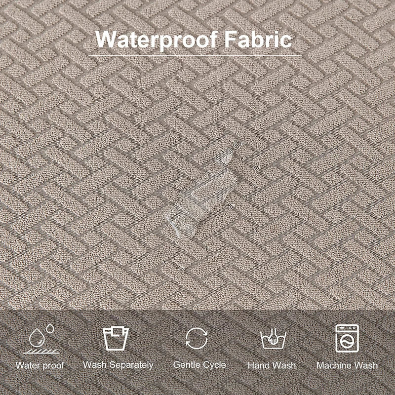CasaLino | Waterproof Chair Seat Covers | Elastic & Washable | Checkered Design | 4 Variants | For Kitchen & Dining Room