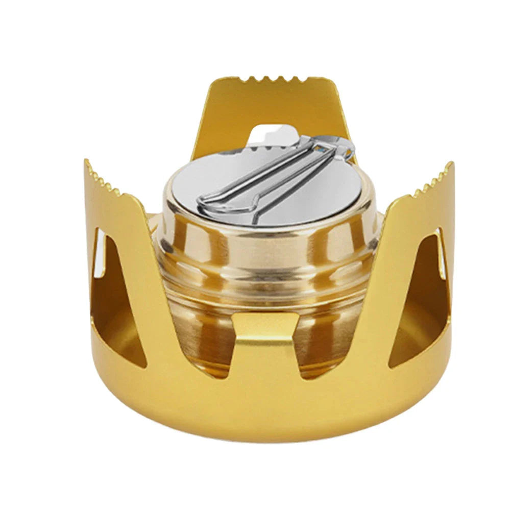 Flamero Outdoor Alcohol Stove | Adjustable Flame | 360° All-Around Combustion | Compact & Stable