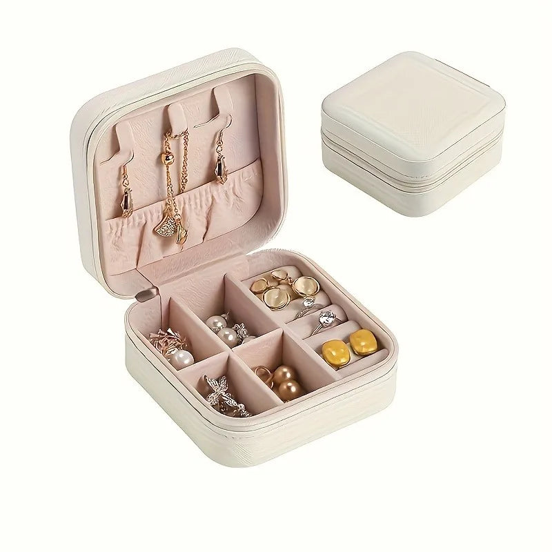 Jewelry Organizer VOYELIA | Travel Case for Jewelry | Compact & Stylish | PU Leather