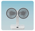 Brisano Table Fan Cordless | 8000mAh Battery | 90° Oscillating & 4-Speed Wind | LED Display & USB Charging