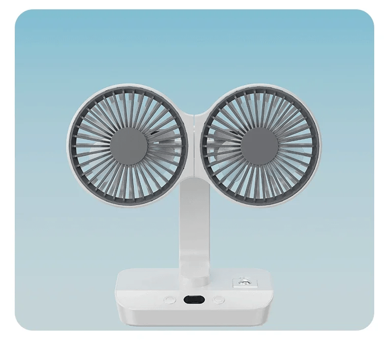 Brisano Table Fan Cordless | 8000mAh Battery | 90° Oscillating & 4-Speed Wind | LED Display & USB Charging