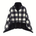 CozyWrap Cuddle Scarf | Wearable Blanket | Soft Flannel | Ideal for Office & Home