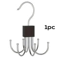 Hangello Clothes Hook Organizer 6-way | Rotatable & Space-saving | For Belts, Bras, Scarves & Ties | Metal