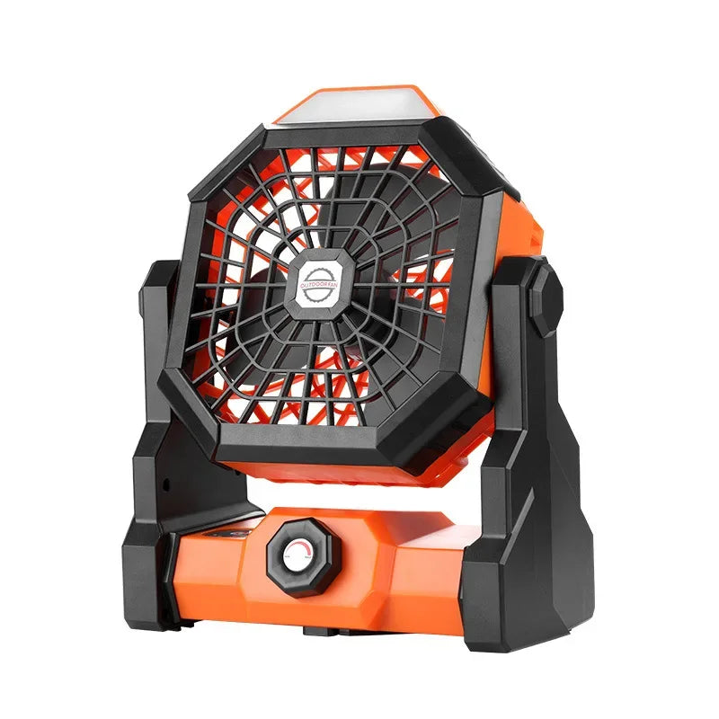 Campora BreezeLight | 2-in-1 Camping Fan with LED Lantern | 7800 mAh Battery | 270° Rotatable | USB Rechargeable | For Tent, Outdoor & Travel